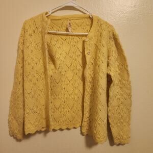 Vintage Yellow Youth Weinstocks Sweater